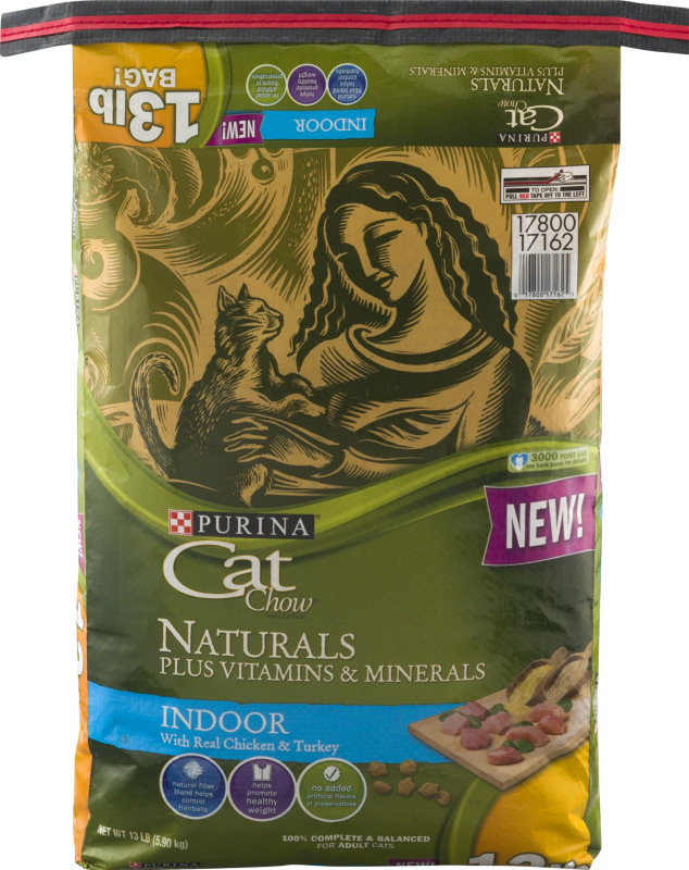 Purina Cat Chow Naturals Plus Vitamins & Minerals Indoor with Real