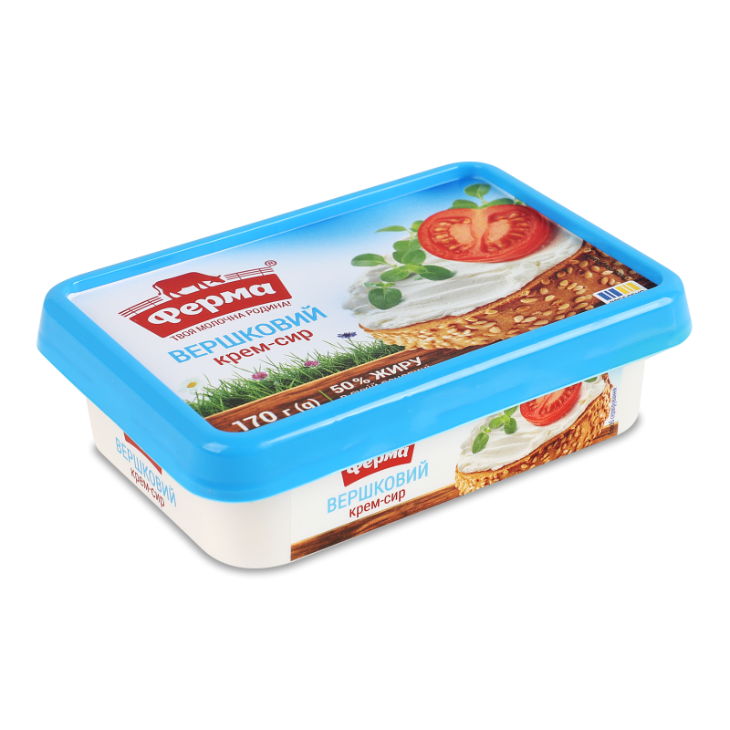 Крем-сир Вершковий 50% 170г ванночка Ферма