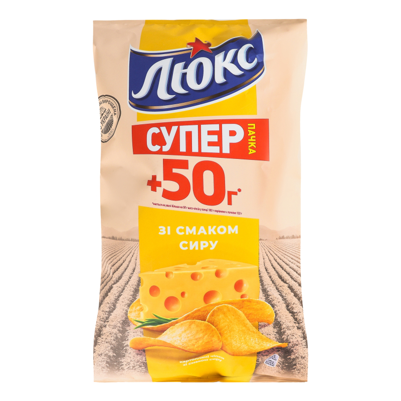 Чіпси Люкс Сир 183г х36 Люкс 7622210420138: купить в интернет