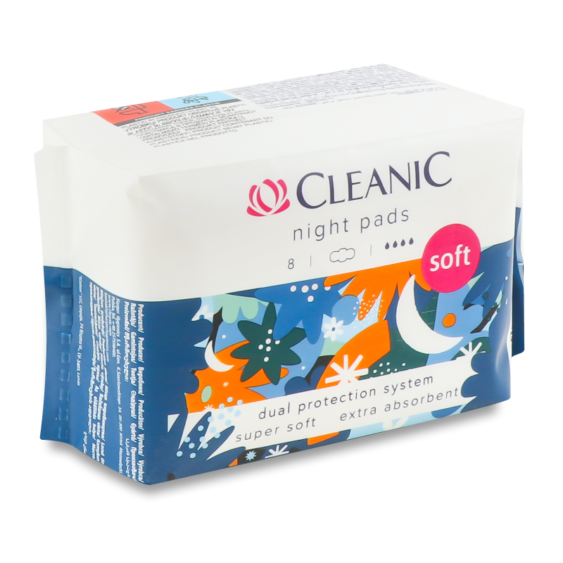 Прокладки гігієнічні Софт найт 8шт Клінік