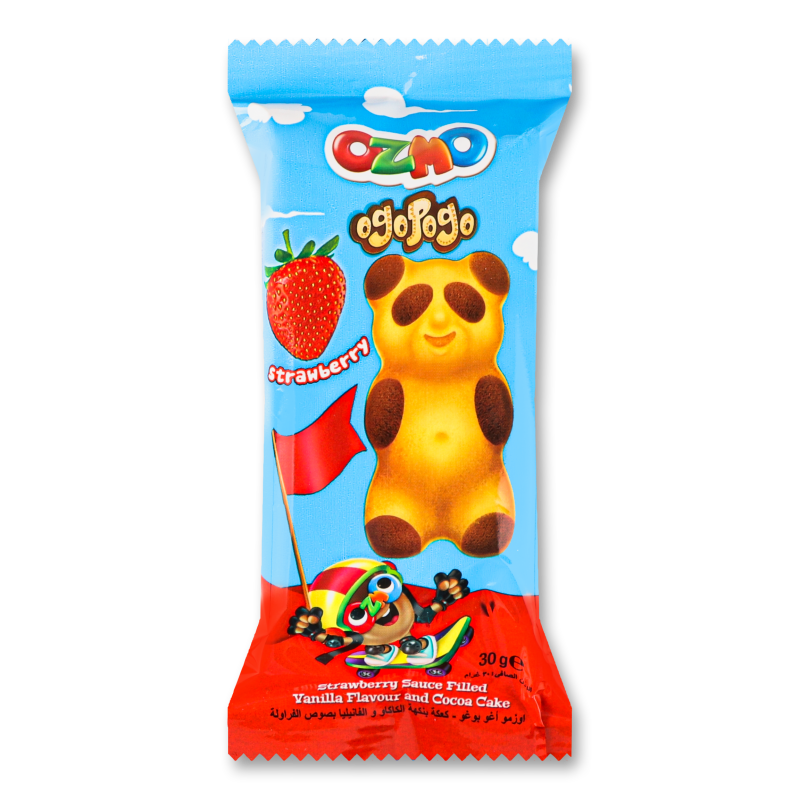 Тістечко Огопого з полуничним кремом 30г Озмо