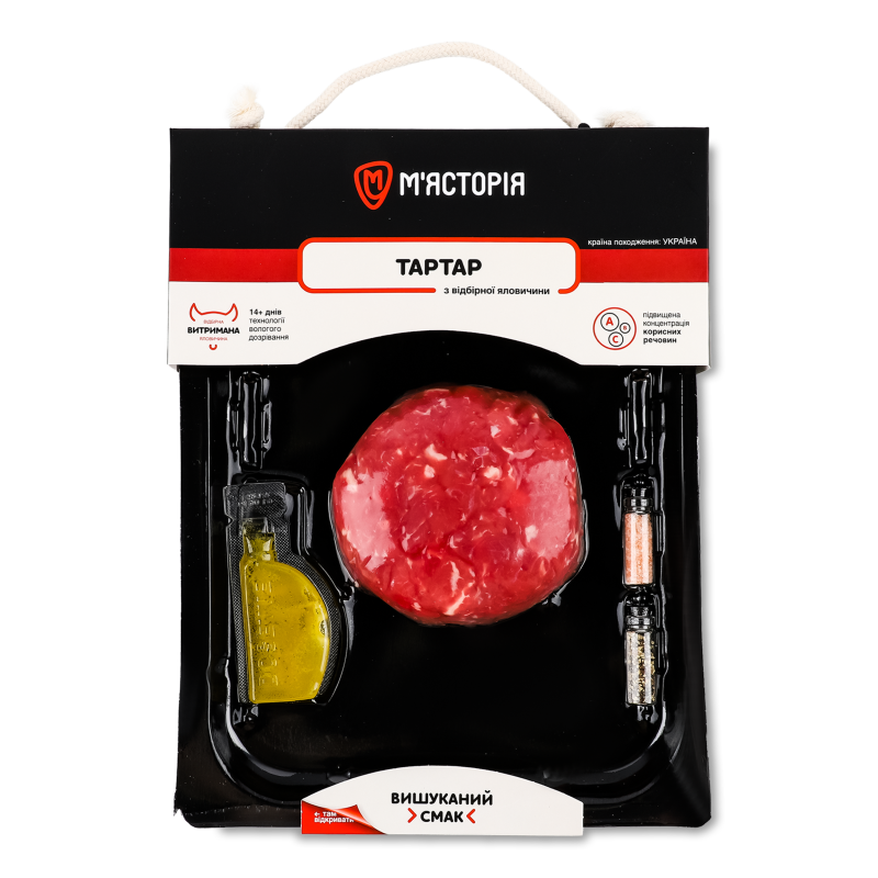 Тартар з відбірної яловичини 135г М”ясторія