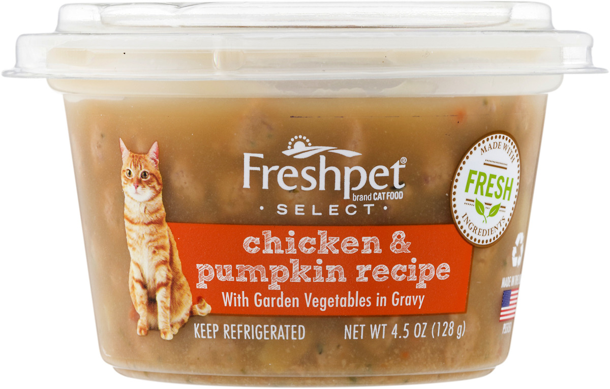 Freshpet Select Cat Food Chicken Pumpkin Recipe Freshpet Select