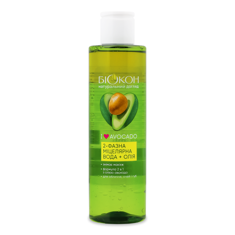 Вода міцелярна+олія Ай лав авокадо двофазна 200мл Біокон