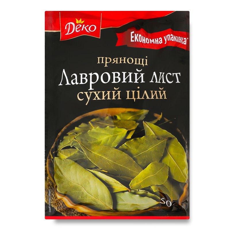 Лист лавровий 50г Деко