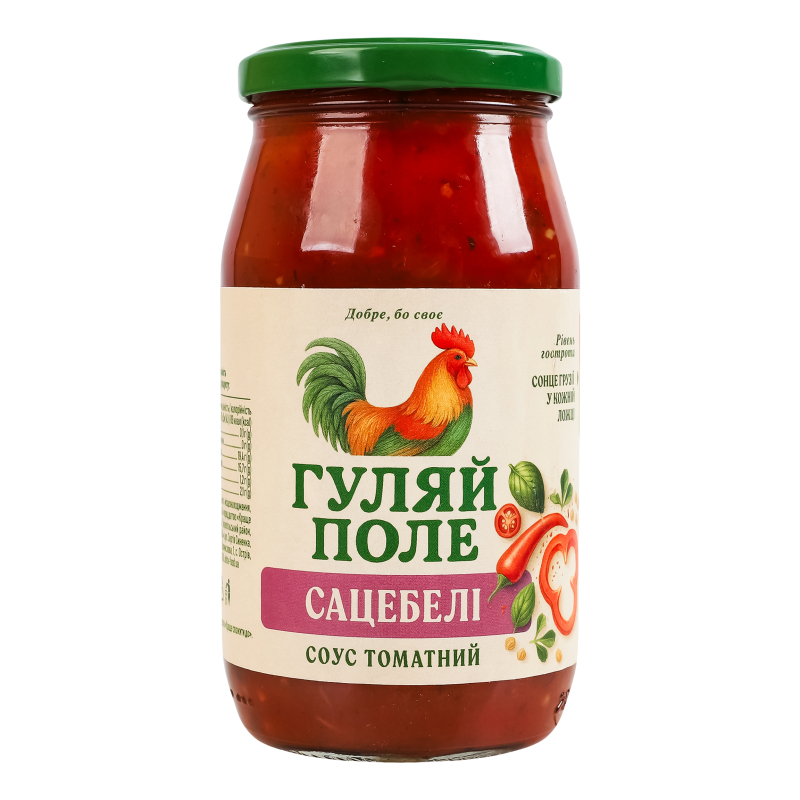 Соус томатний пастеризований Сацебелі Гуляй-поле с/б
