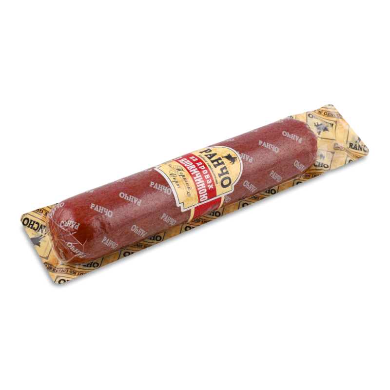 Ковбаса На дровах з яловичиною н/к 1г 400г в/у Ранчо