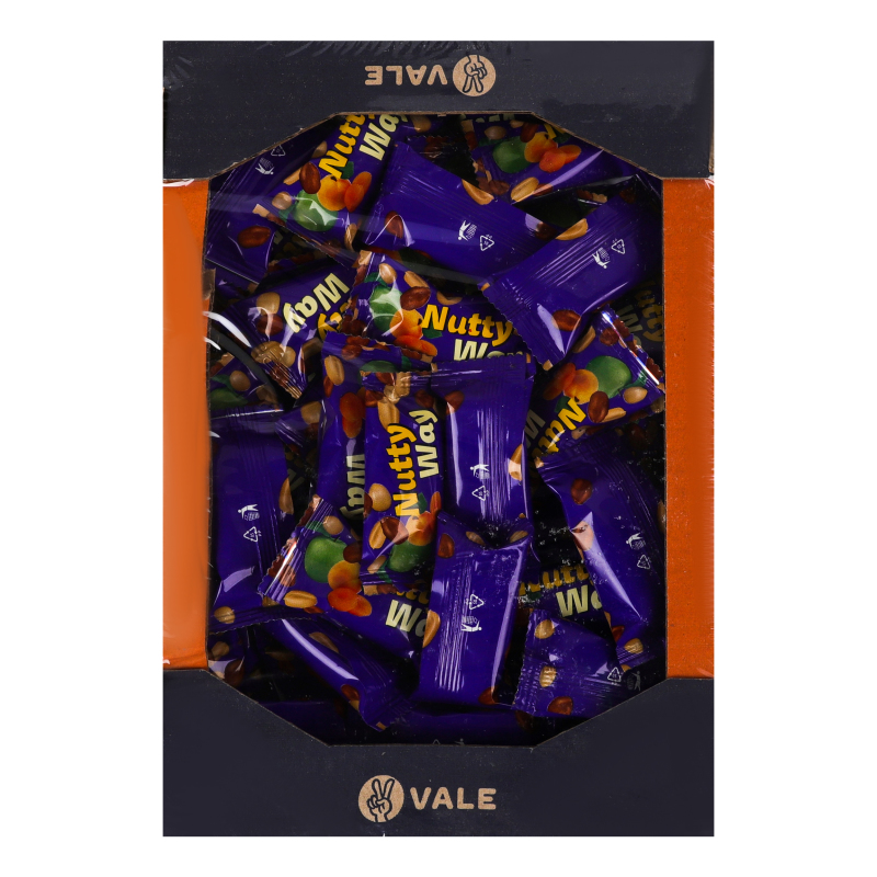 Цукерки горіхові глазуровані мюслі з фруктами Nutty way Vale кг