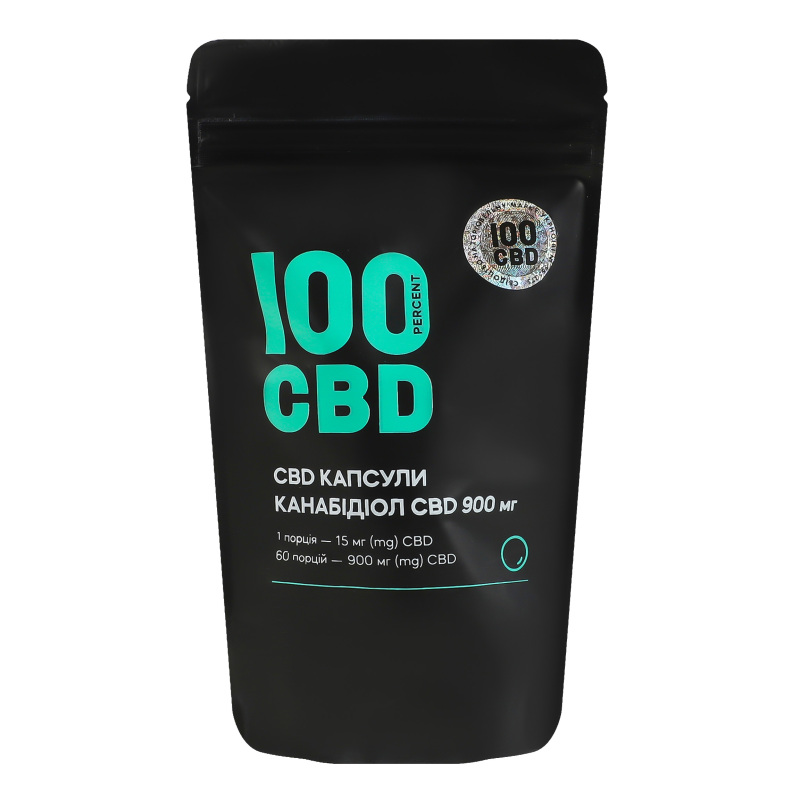 Добавка диетическая капсулы CBD 100 CBD 60х15мг 100 CBD(4820295570110 ...