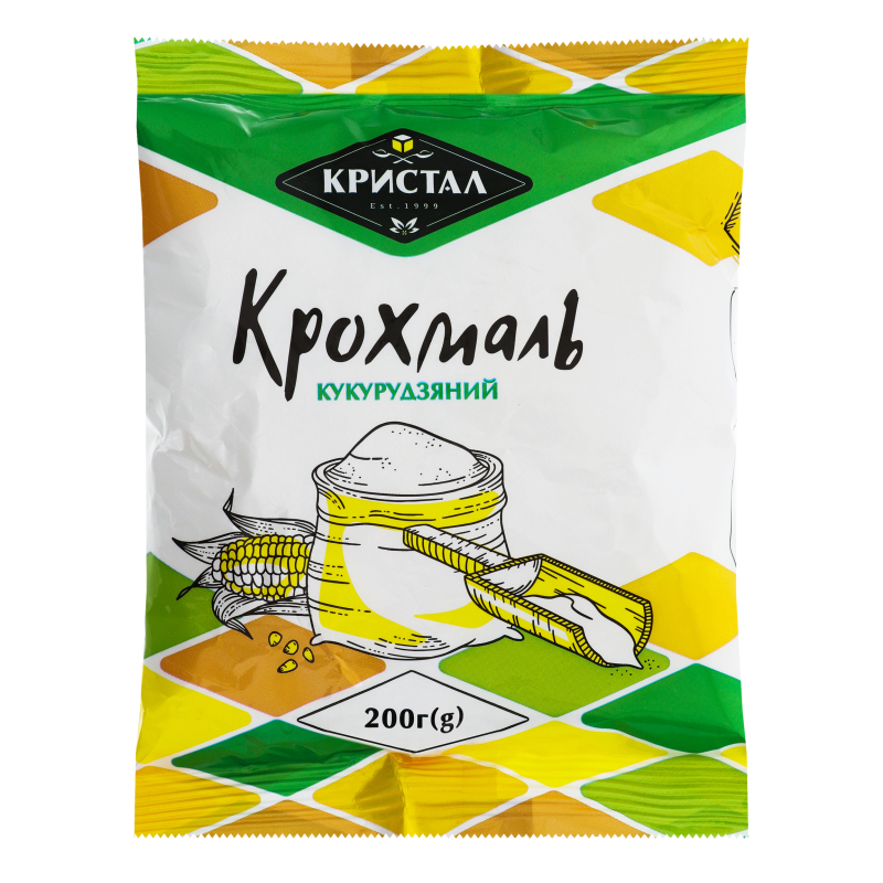 Крахмал кукурузный Кристал м/у 200г Кристал(14820146981079): купить в ...