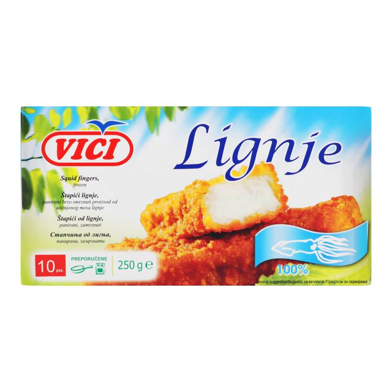 Палочки кальмаровые замороженные в панировке Vici к/у 250г Vici ...