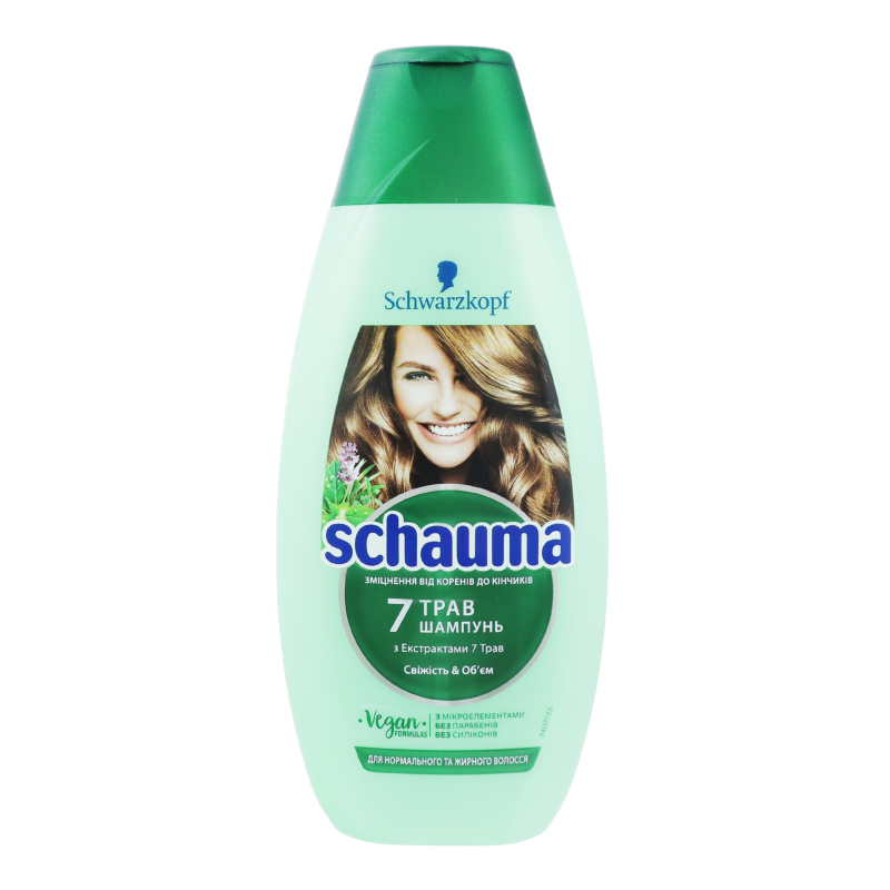 Шампунь для волосся 7 Herbs Schauma 400 мл Schauma 3838824086750 ...