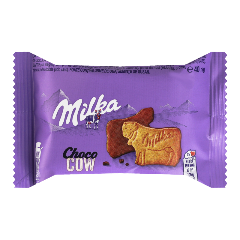 Печенье покрытое молочным шоколадом Choco cow Milka м/у 40г Milka ...