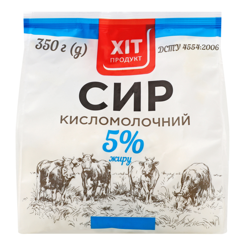 Сир кисломолочний 5% Хіт продукт м/у