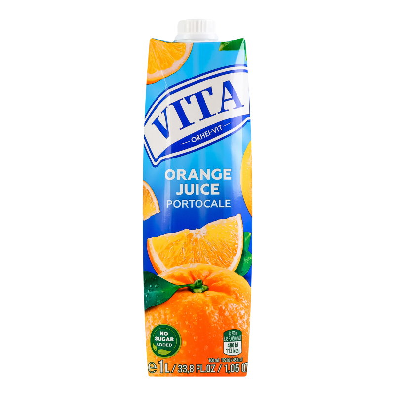 Сок неосвітлений пастеризований апельсиновий Vita т/п