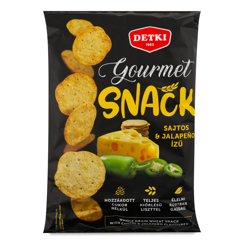Снек Gourmet з сиром та Халапеньйо 100г Detki
