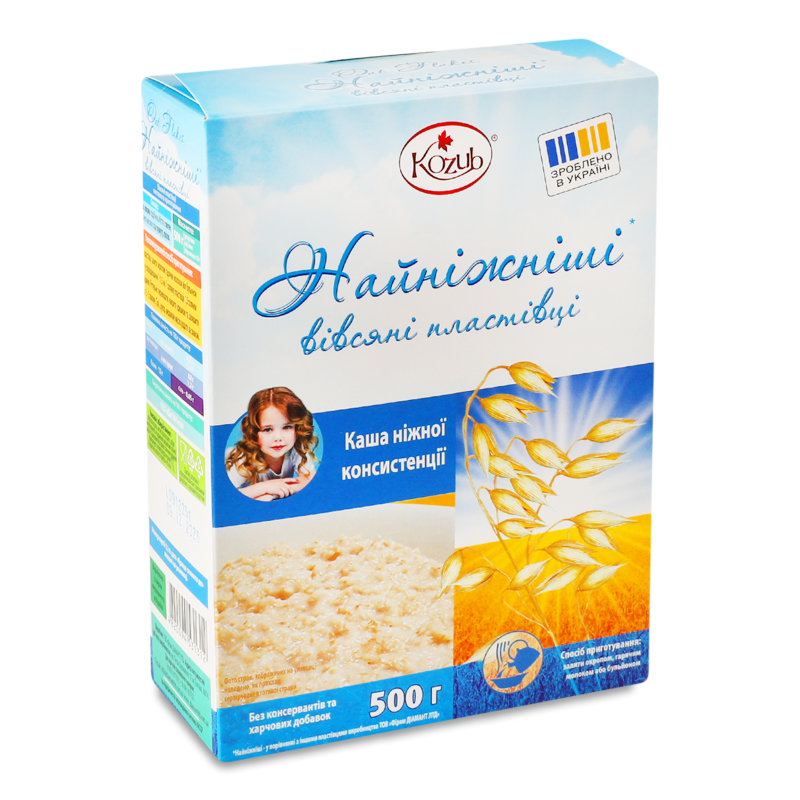 Пластівці вівсяні Найніжніші 500г Козуб продукт