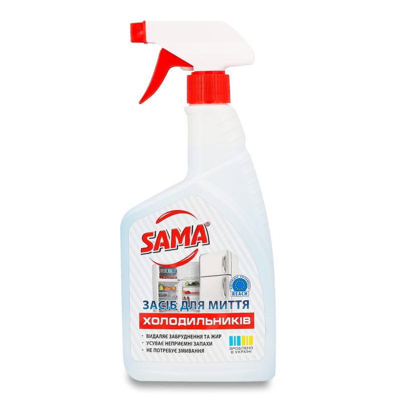 Засіб д/миття холодильників 500г з розпилювачем Сама