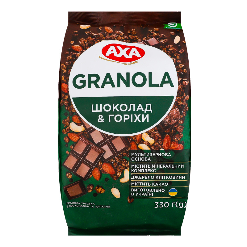 Гранола хрустящая Шоколад&Орехи Axa м/у 330г Axa(4820237692580