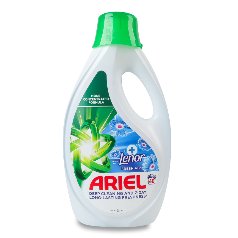 Засіб миючий синтетичний рідкий Lenor Fresh air 1800мл Ariel