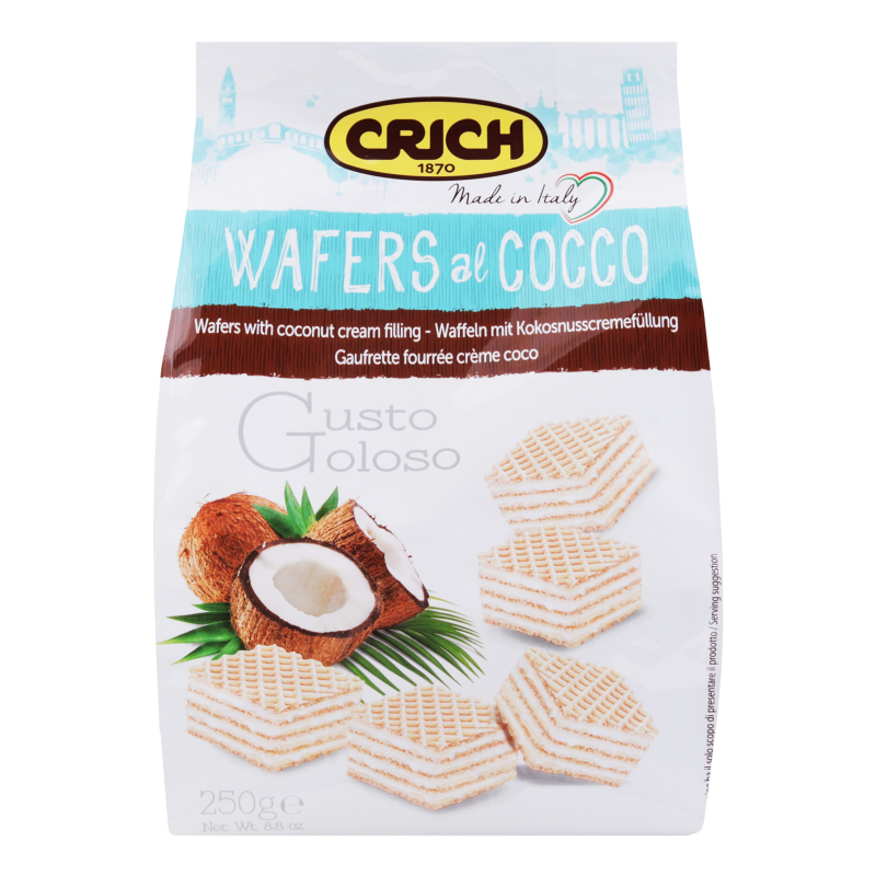 Вафлі з кокосом Gusto Goloso Crich м/у