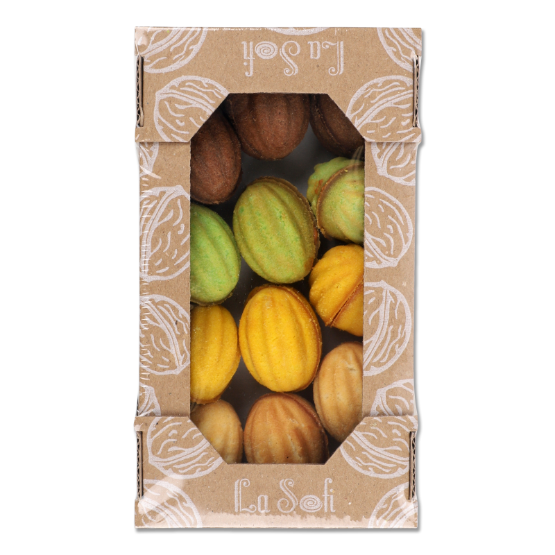 Печиво Горішки Мікс з горіховими пастами та згущеним молоком 285г La Sofi