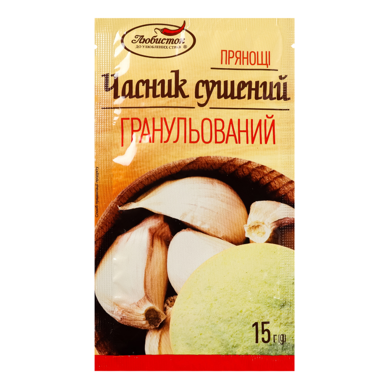 Чеснок сушеный гранулированный Любисток м/у 15г Любисток(4820076015465 ...