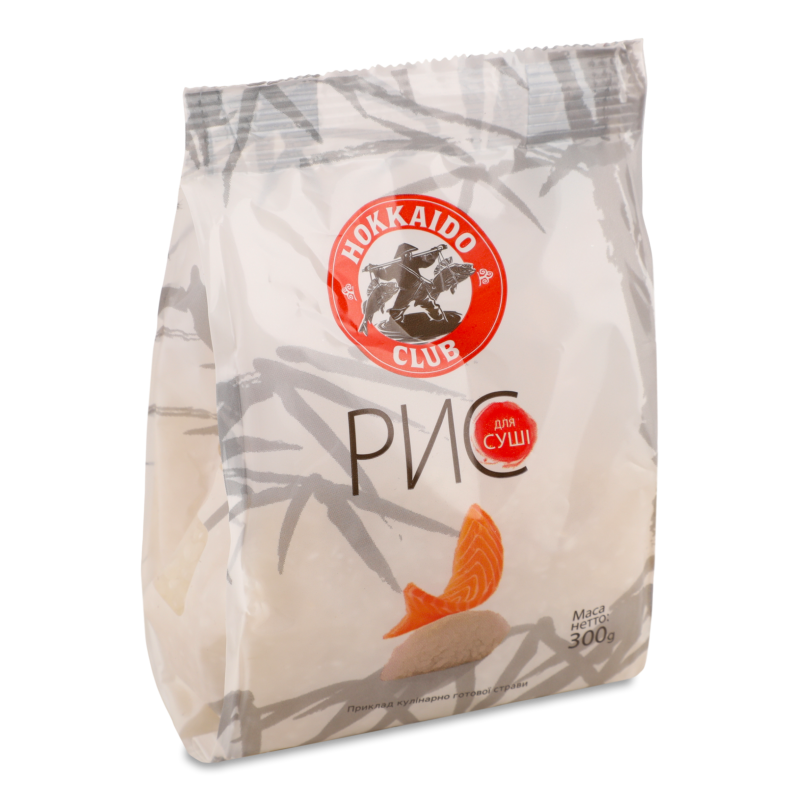 Рис д/суші в/г 300г п/е Hokkaido club