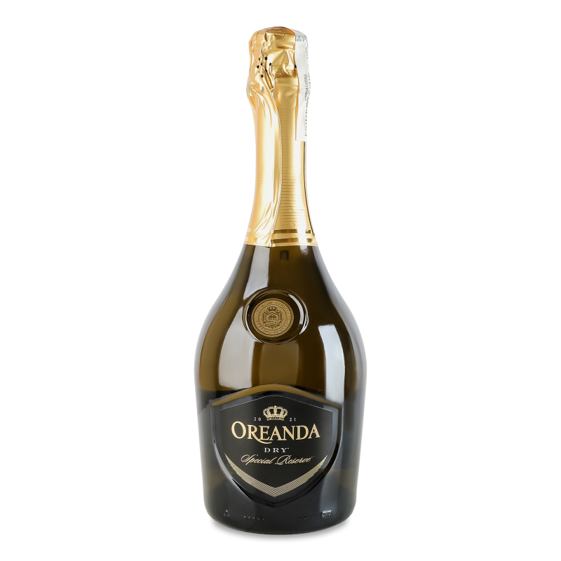 Напій алкогольний білий сухий сильногазований 10,5-12,5% 0,75л Oreanda Premium