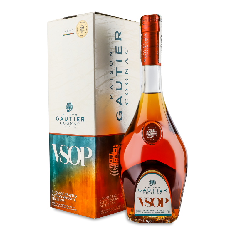Коньяк VSOP 40% 0,7л коробка Gautier