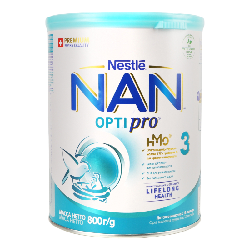 Суміш 3 молочна Nestle NAN ж/б 800г NAN 7613033358869: купить в ...