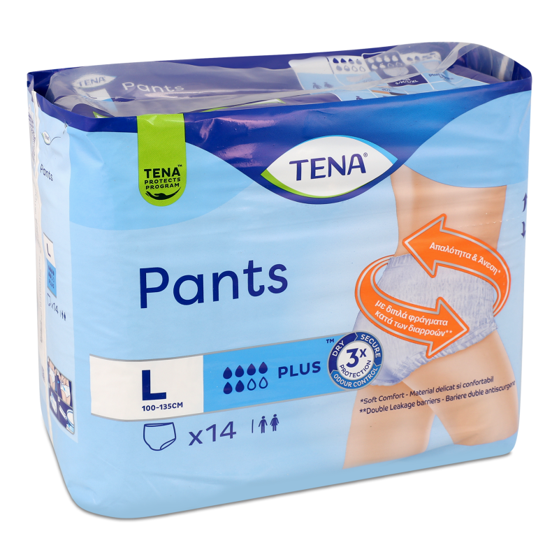 Підгузники-трусики д/дорослих Плюс р.L 14шт Тена