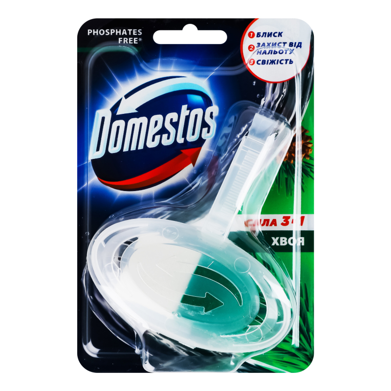 Блок для унитаза гигиенический Хвоя Сила 3в1 Domestos 35г Domestos ...