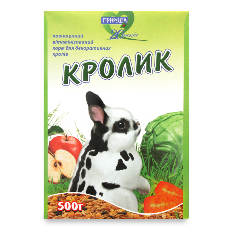 Корм д/гризунів Кролик 500г Природа