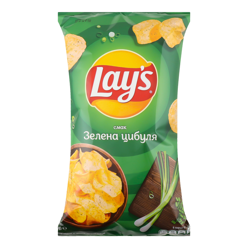 Чипсы картофельные Зеленый лук Lay's м/у 120г Lays(4823063125499 ...