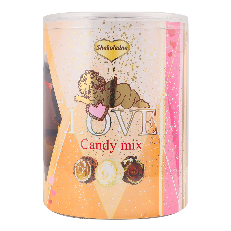 Цукерки асорті Love Candy mix Shokoladno тубус