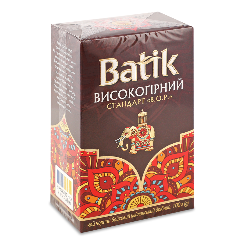 Чай БОП чорний цейлонський 100г Батік