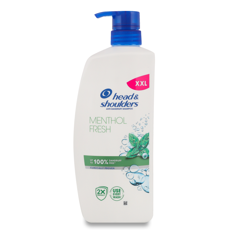 Шампунь Свіжість ментолу проти лупи 800мл з дозатором Хед-енд-шолдерс