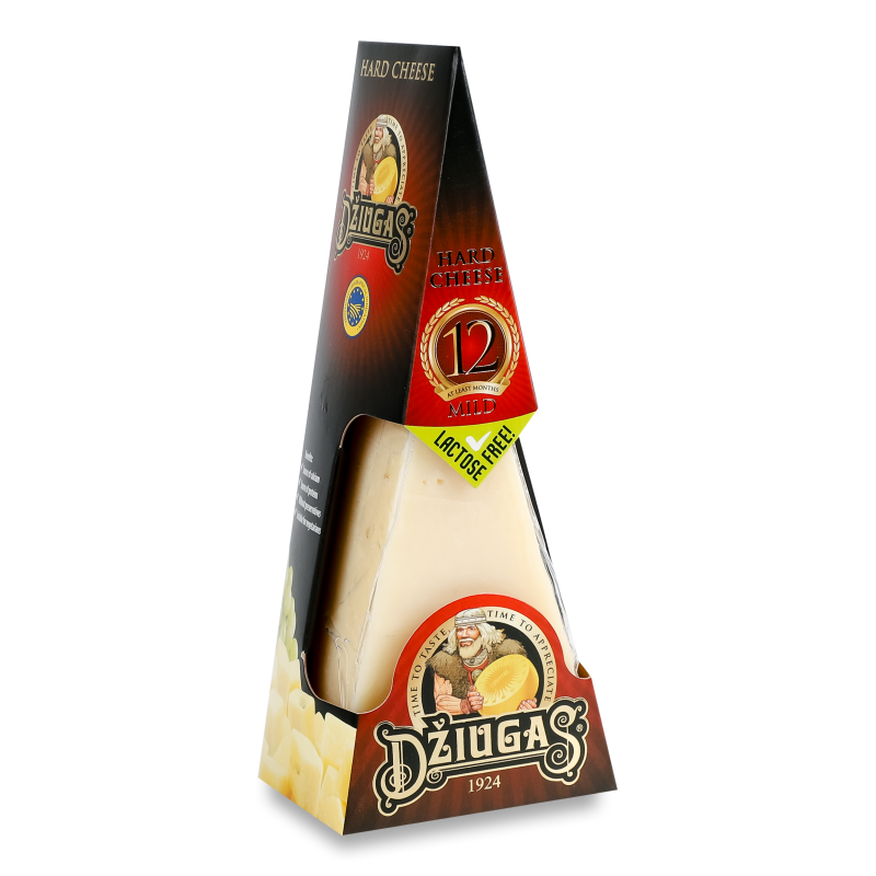Сир Mild 12місяців витримки 40% 180г в/у Dziugas