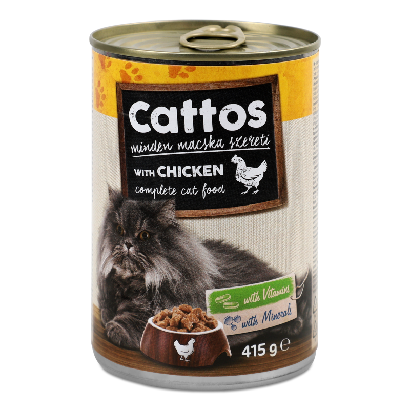 Корм д/котів з смаком птиці 415г ж/б Кетос