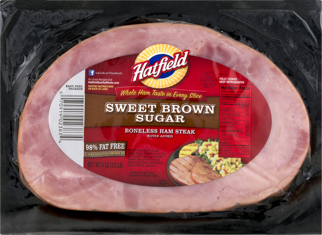 Hatfield Boneless Ham Steak Sweet Brown Sugar Hatfield(70919023834