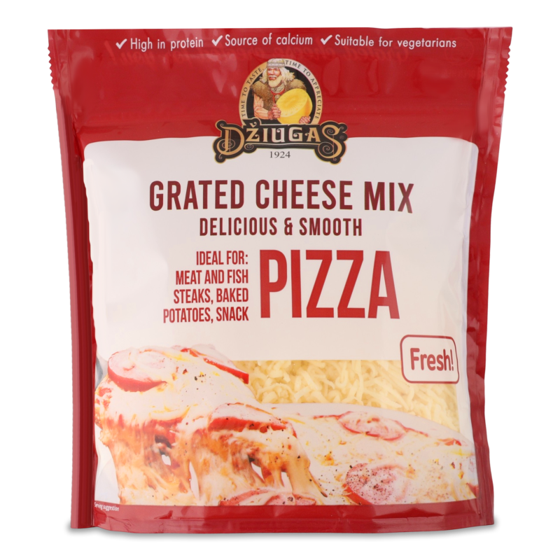 Мікс сирів д/піци тертих 43% 200г Джюгас