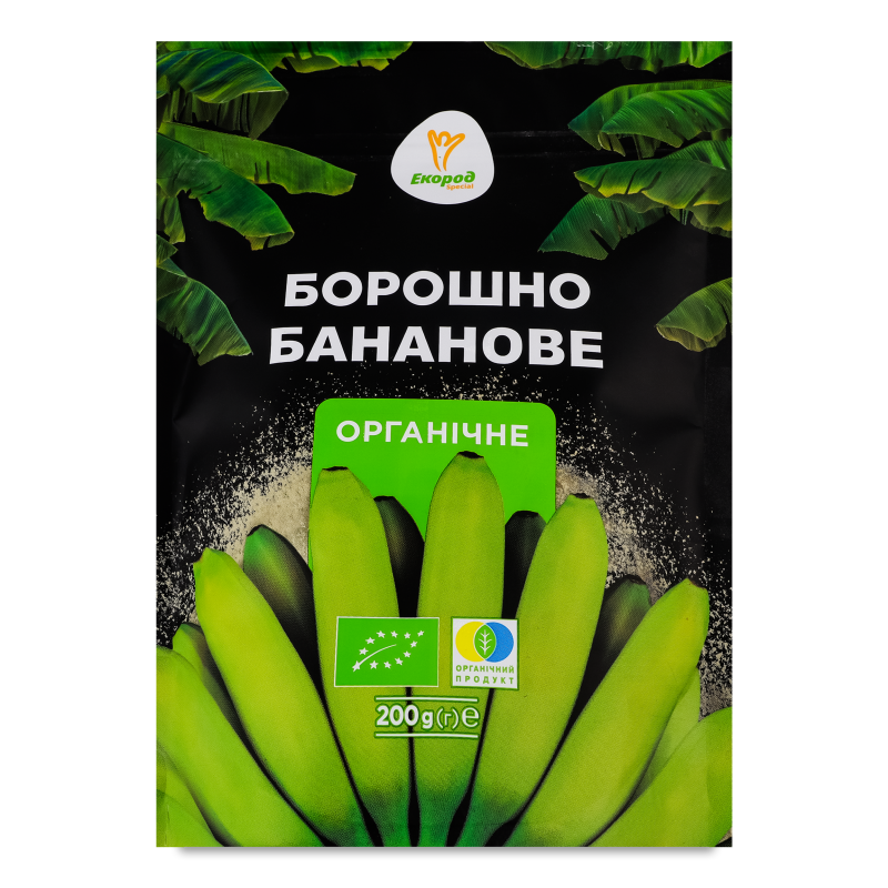 Борошно зелених бананів органічне 200г Екород