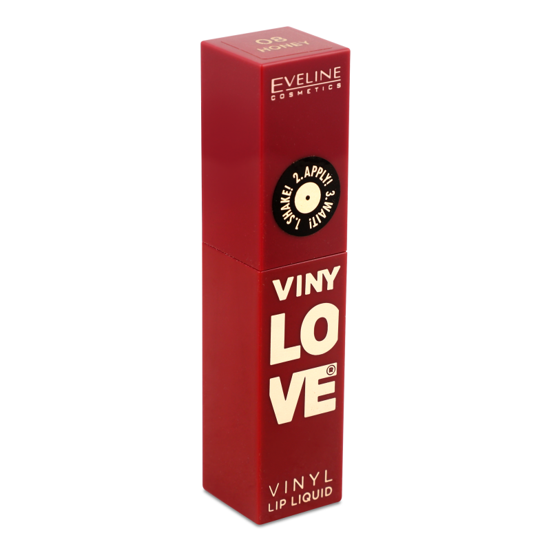 Помада д/губ рідка Vinylove з вініловим фінішем ультрастійка №08 4мл Eveline