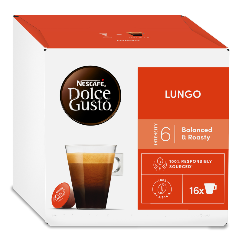 Набір д/приготування кави Лунго 16капсул Нескафе Дольче Густо