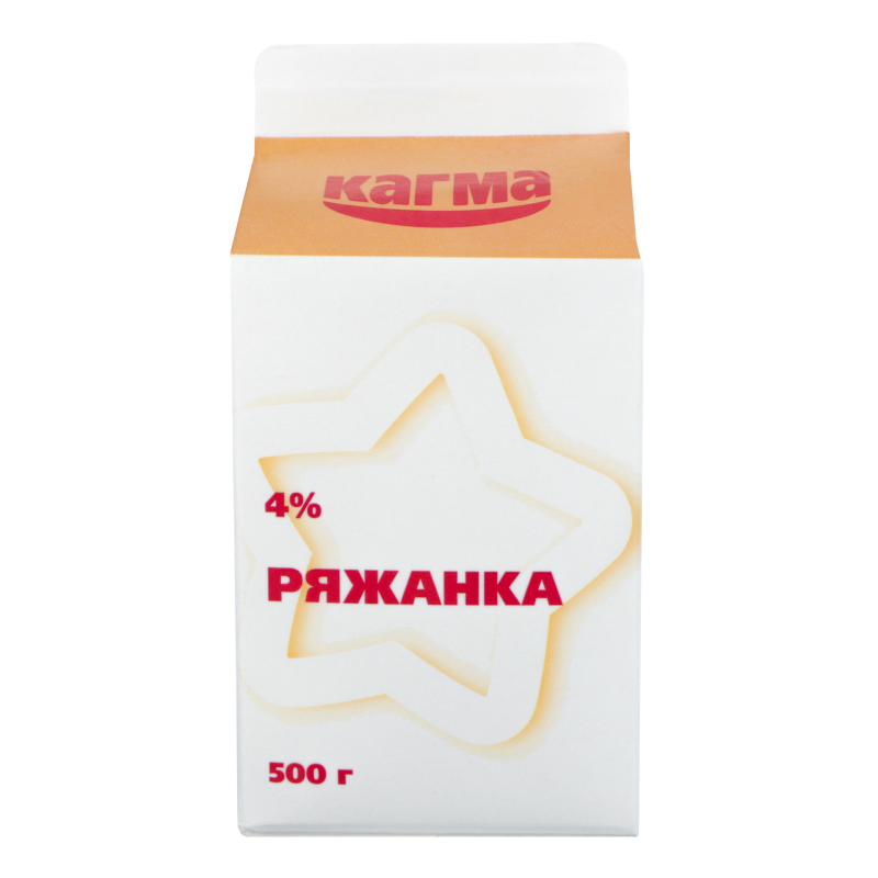 Ряженка 4% Кагма т/п 500г Кагма(4820001420456): купить в интернет ...