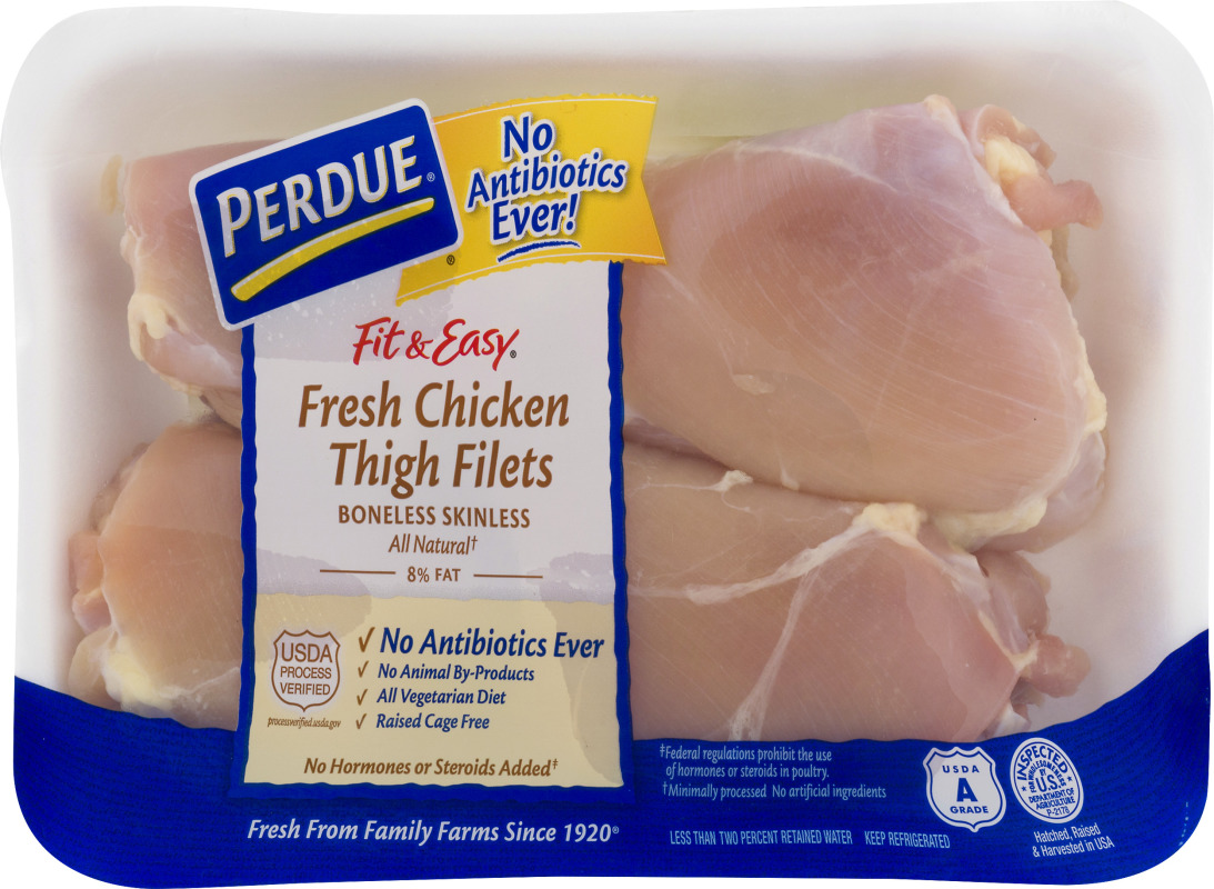 Perdue Fit & Easy Fresh Boneless and Skinless Chicken Thigh Filets Perdue(72745008658
