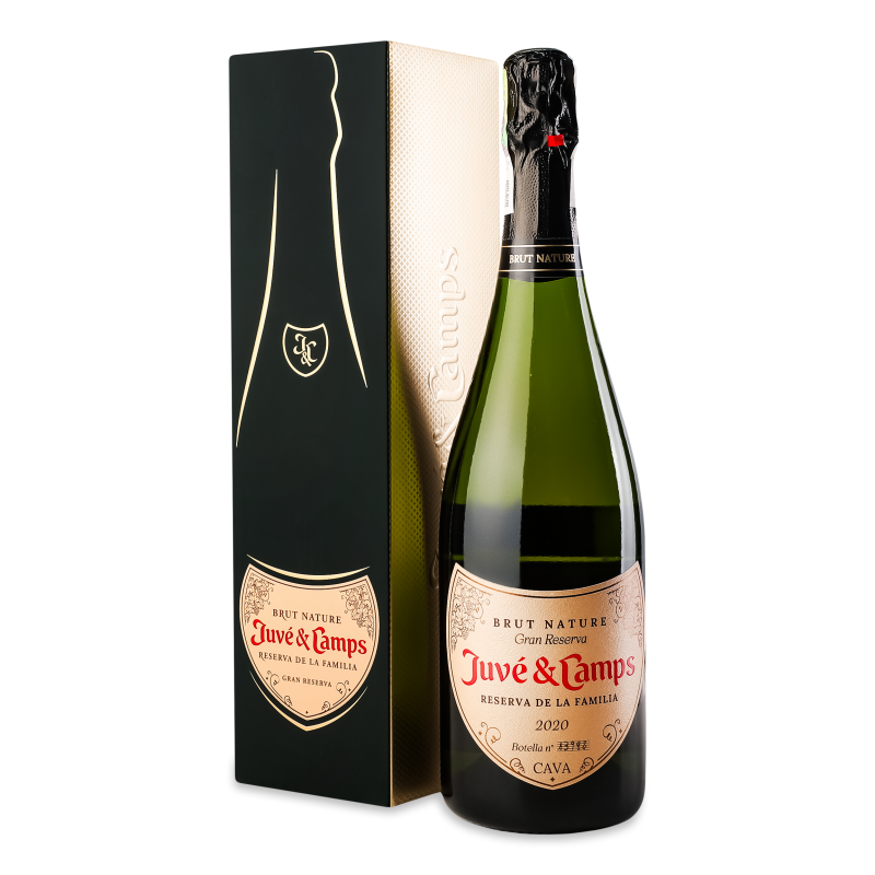 Вино ігристе Резерва де ла Фамілья біле брют 12% 0,75л коробка Жюве енд Кампс