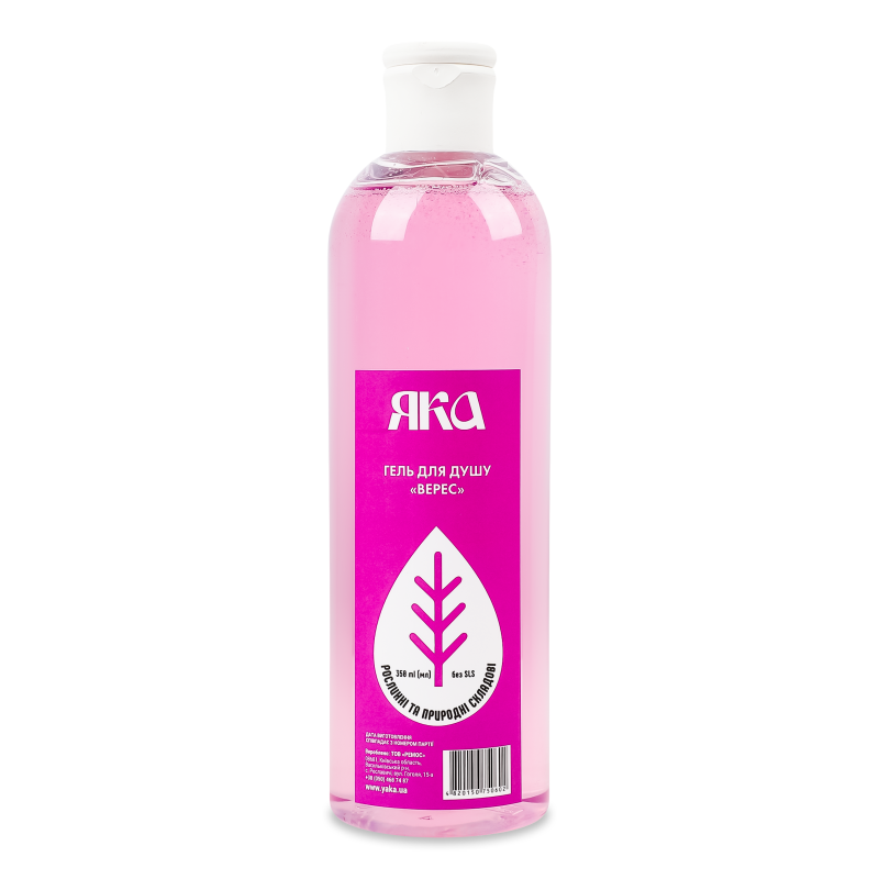 Гель д/душу Верес 350мл з дозатором Яка