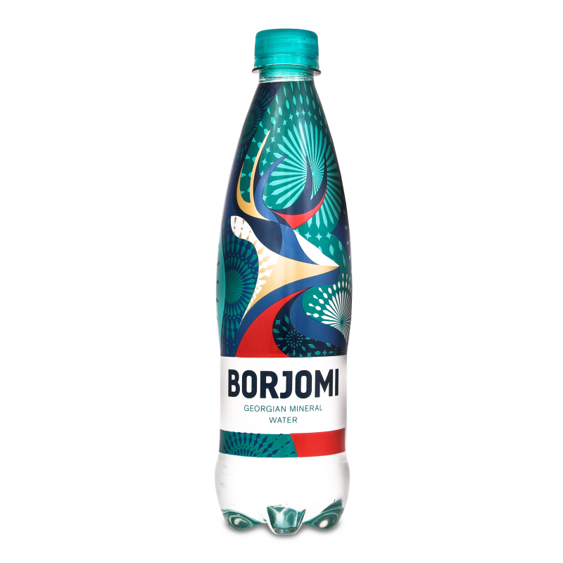 Вода мінеральна сильногазована 500мл пет Borjomi